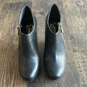 Jessica Simpson Black Ankle Boot Wedges